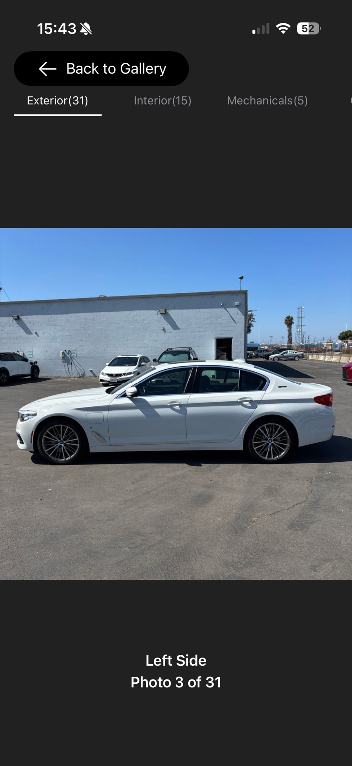 2018 BMW 530e — Driver-side view